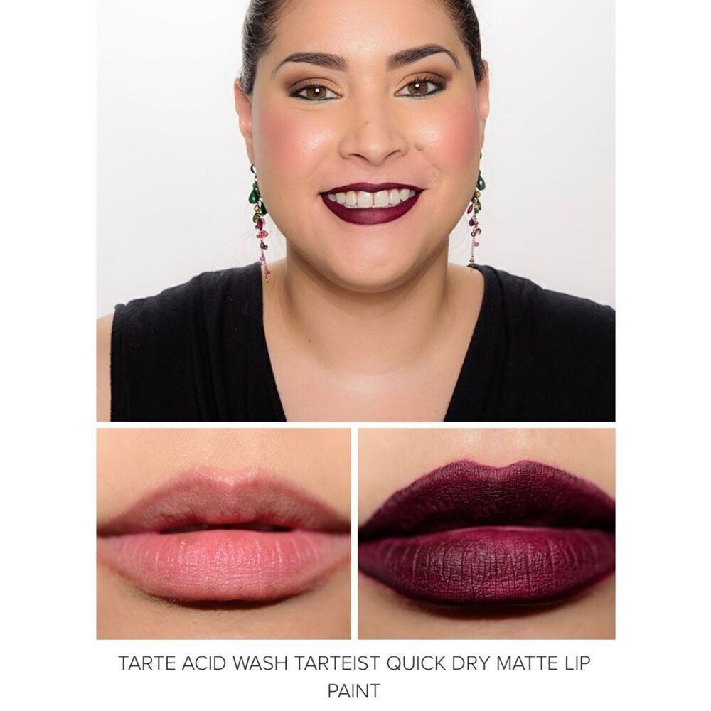 TARTE - 🎉HP🎉NWT - Tarteist Quick Dry Matte Lip Paint/Acid Wash (very dark berry) - Picture 5 of 16